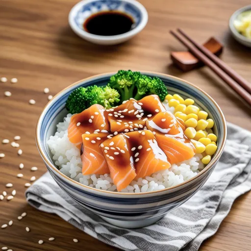 Broccoli and Salmon Miso Bowl