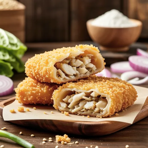 Cabbage Stuffed Fried Fish Cake