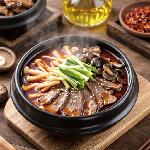 Beef Brisket Yukgaejang (Korean Spicy Soup)