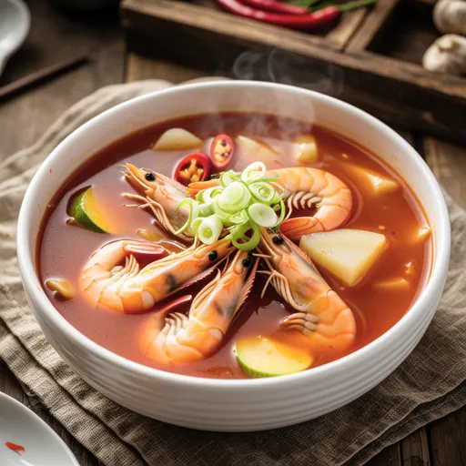 Shrimp Soup with Flavorful Broth