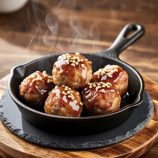 ハニーマスタード豚肉ボール