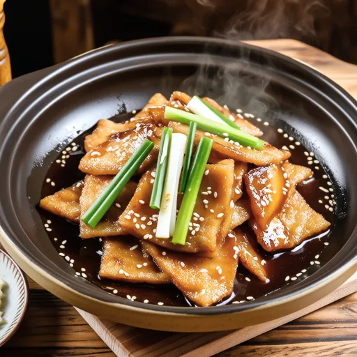 Garlic Scapes Stir-fried Fish Cake