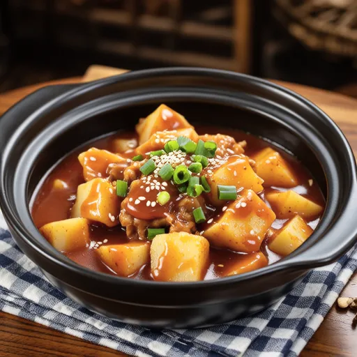 Potato Braised in Soy Sauce (Gamja Jorim)