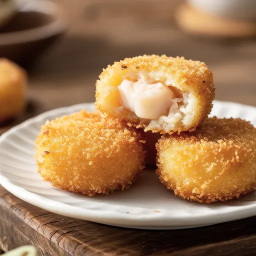 Bean Sprout and Scallop Croquettes