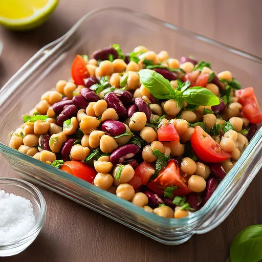 Insalata veloce di fagioli e pomodori