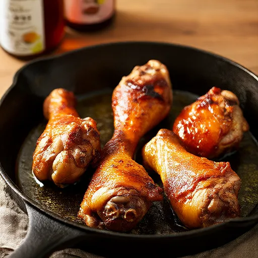 Muslos de Pollo a la Parrilla con Salsa de Miel
