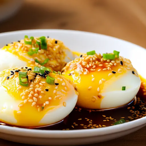 Sesame Oil Fried Eggs
