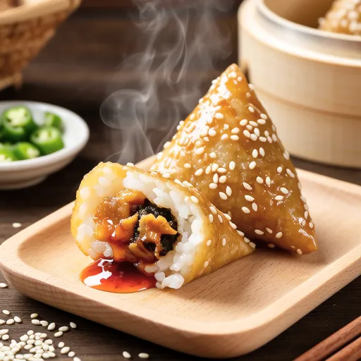 Grilled Rice Balls with Fish Cake