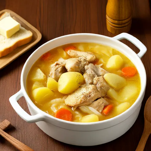 奶油雞肉蔬菜燉湯