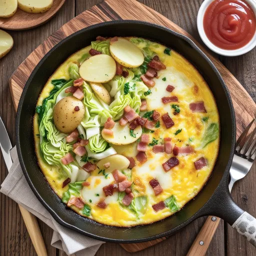 Cabbage Omelette for Diet