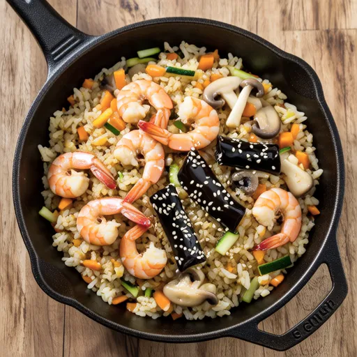 Shrimp and Flying Fish Roe Fried Rice