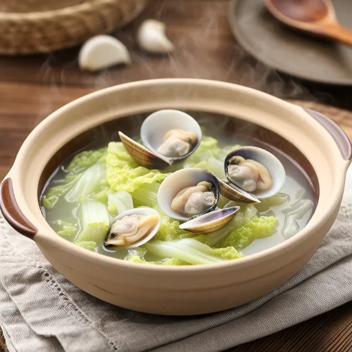 Clam and Spring Cabbage Soup