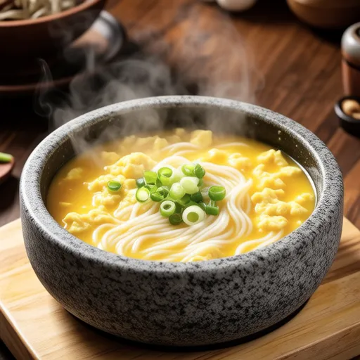 Egg Soup with Glass Noodles