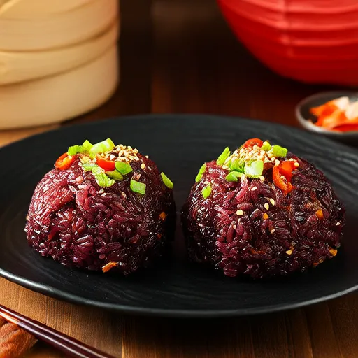 Boulettes de riz au kimchi coréennes