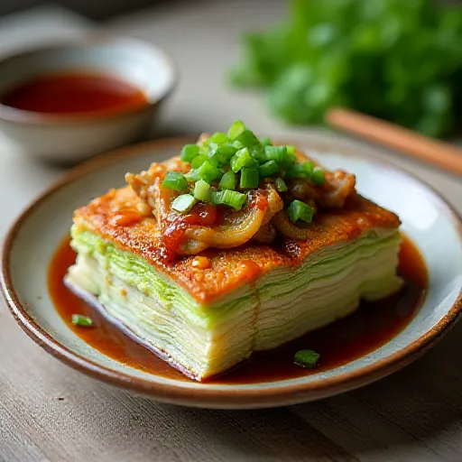 Layered Steamed Pork and Chinese Cabbage