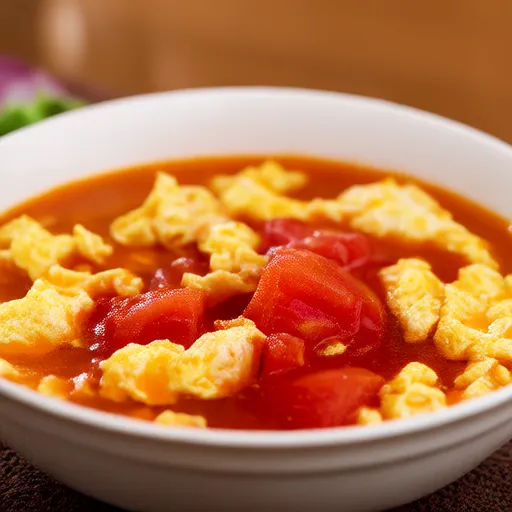 Tomato Egg Drop Soup