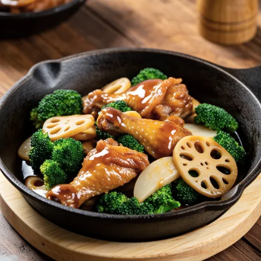 Garlic Butter Stir-fried Kale and Chicken