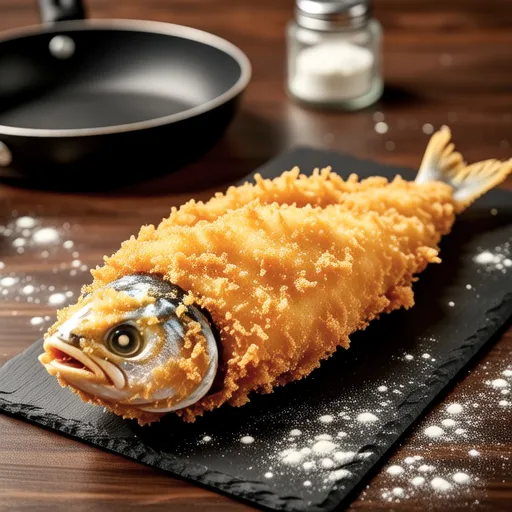 Fried Horse Mackerel with Cheese