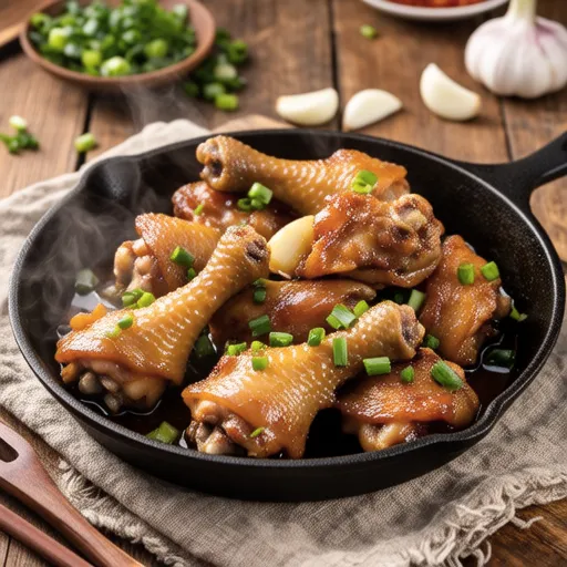 Chicken Thighs with Garlic and Salt Stir-fry