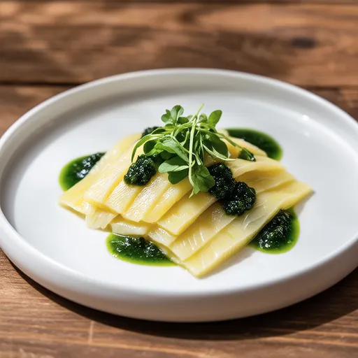 Yellowtail Carpaccio with Shiso Dressing
