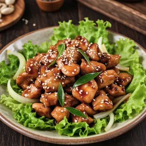 Chicken Breast Stir-fry with Perilla Leaves