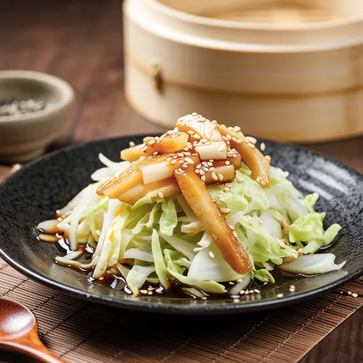 Cabbage and Ginger with Dried Whitebait