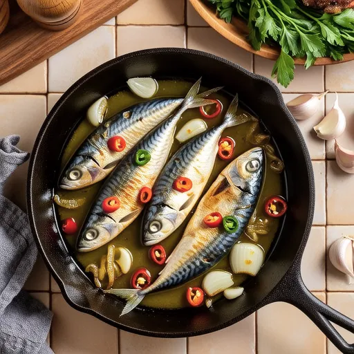 Onion and Canned Mackerel Ajillo