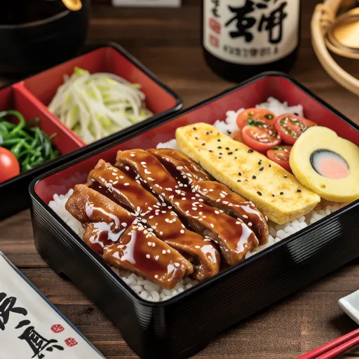 Chicken with Plum Teriyaki Bento