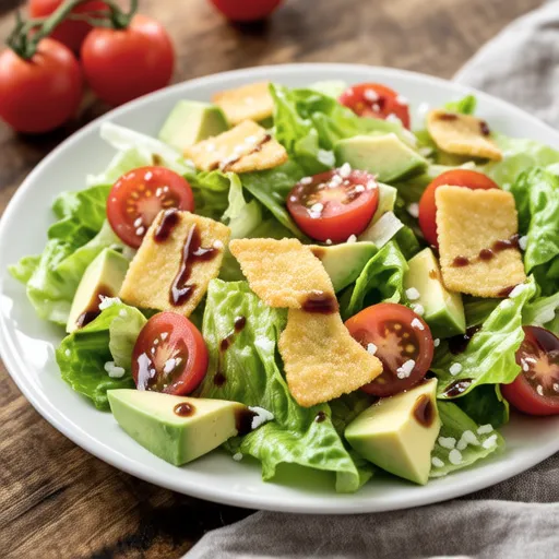 Crispy Cheese Caesar Salad
