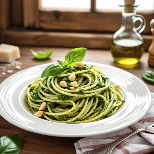 Perilla Leaf Pesto Spaghetti