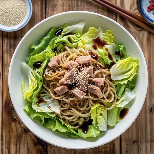 Lettuce and Glass Noodle Tuna Salad