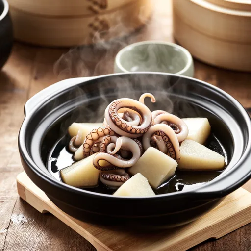 Simmered Taro and Squid