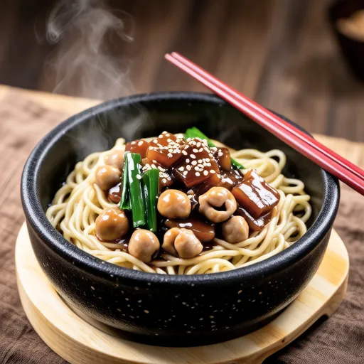 Pork and Komatsuna Mayo Soy Sauce Stir-fried Udon