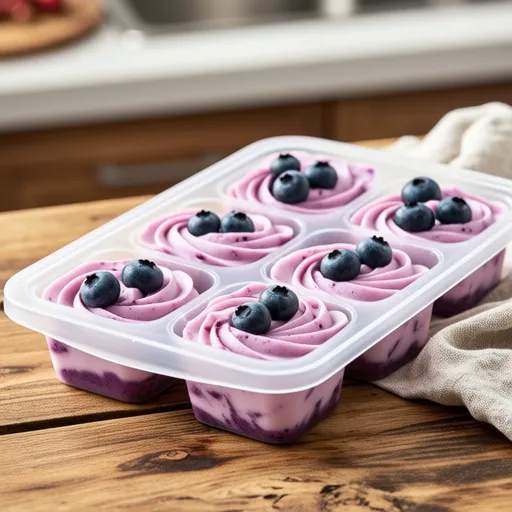 Blueberry Cream Cheese Ice Bites