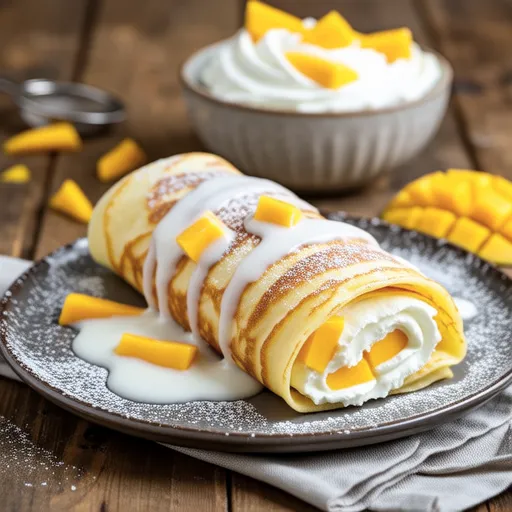 Mango Crepe Roll