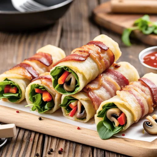 Colorful Bacon Rolls