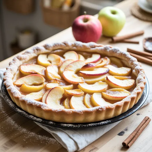 Sweet Apple Tart with Cinnamon Apple Filling