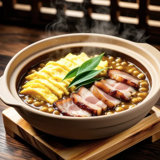 Pork and Mizuna Egg Simmer