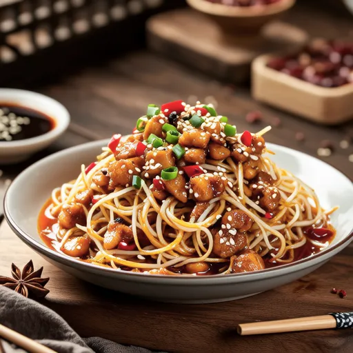 Ham Stir-fried Bean Sprouts