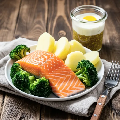 Salmon and Broccoli Warm Salad