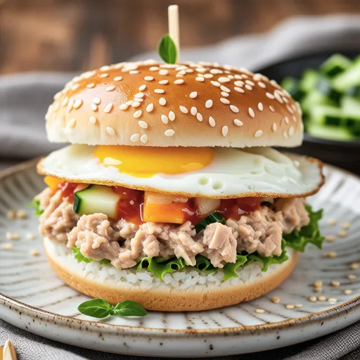 Simple Tuna Mayo Rice Burger