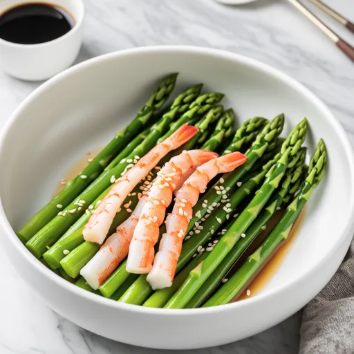 Asparagus and Crab Stick Mayo Ponzu Salad