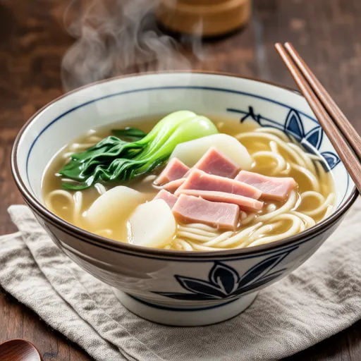 Turnip and Ham Vermicelli Soup