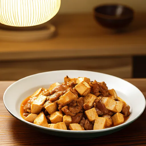 Carne de Porco e Tofu Salteados Simples
