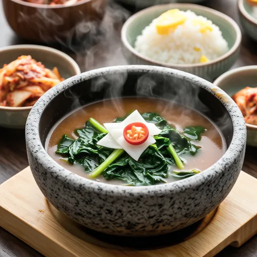 Spinach Doenjang Soup