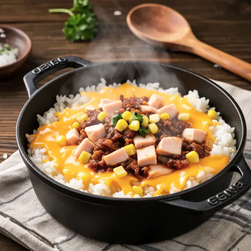Tuna Cheese Hot Pot Rice