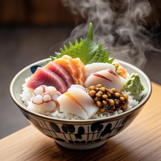 Plum Sauce Seafood Rice Bowl