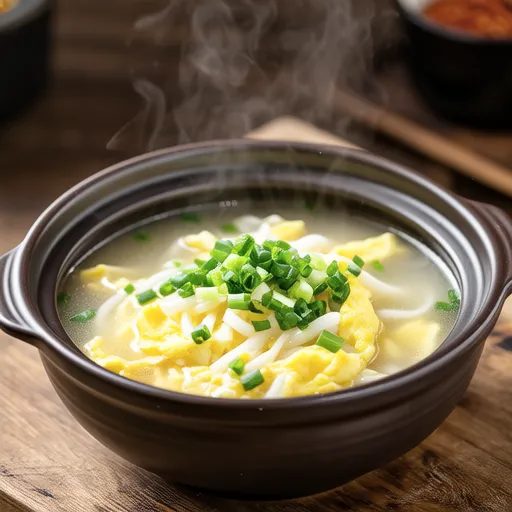 Green Onion Egg Soup