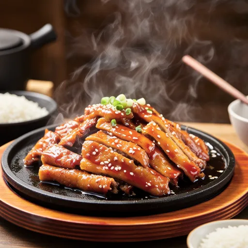Spicy Grilled Chicken with Rice Cake