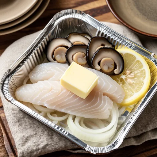 Swordfish Lemon Butter Foil Bake